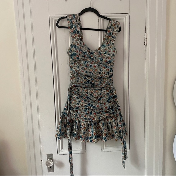French Connection Floral Print Mini Sun Dress - Picture 2 of 8